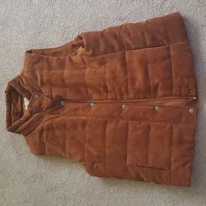 Camel Color Cordury Vest Size L